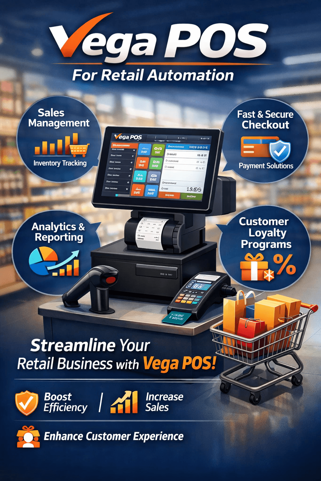 Vega POS for Retail Automation – Streamline Sales & Inventory