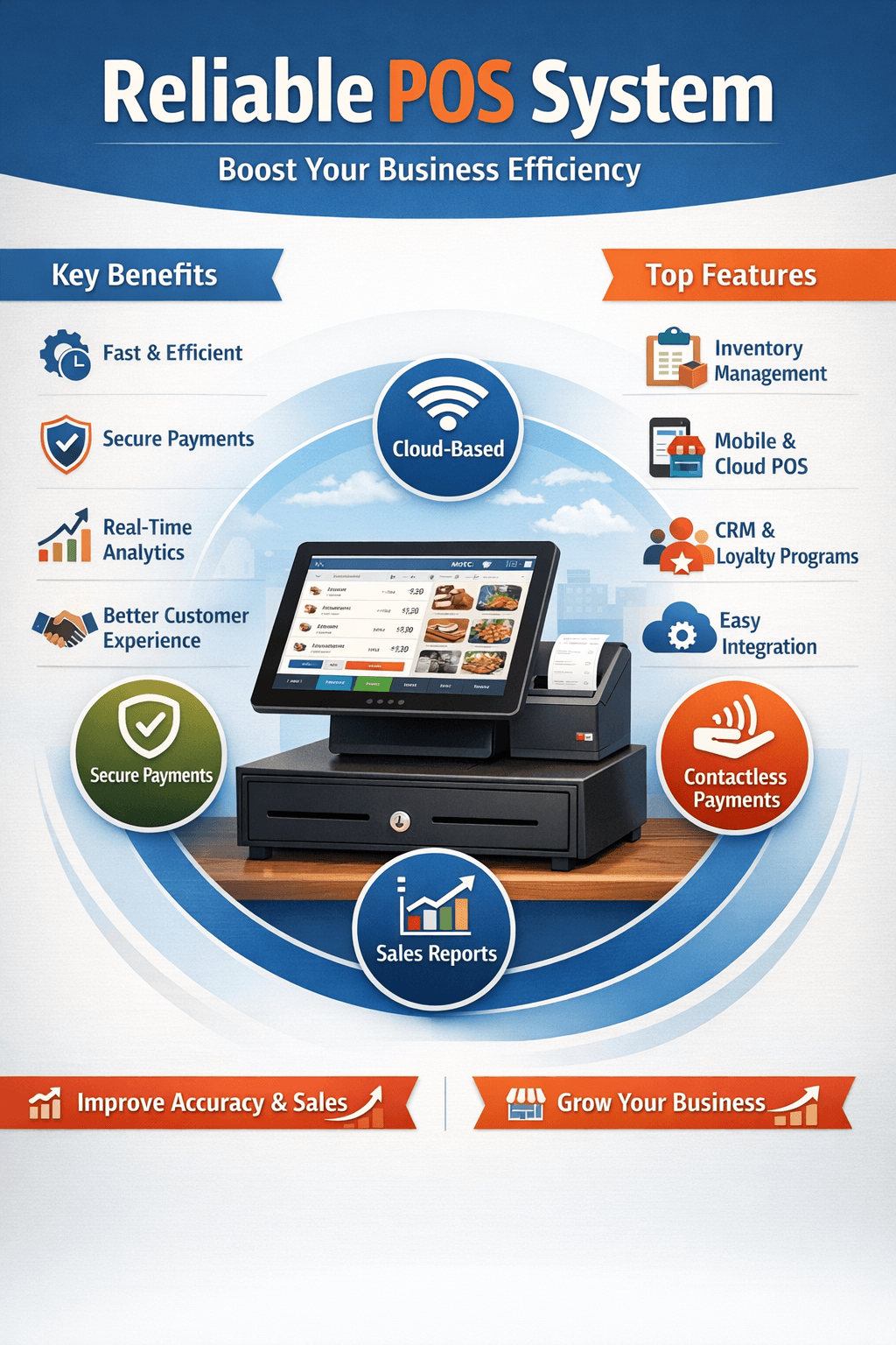 Reliable POS System – Boost Efficiency, Accuracy & Customer Satisfaction