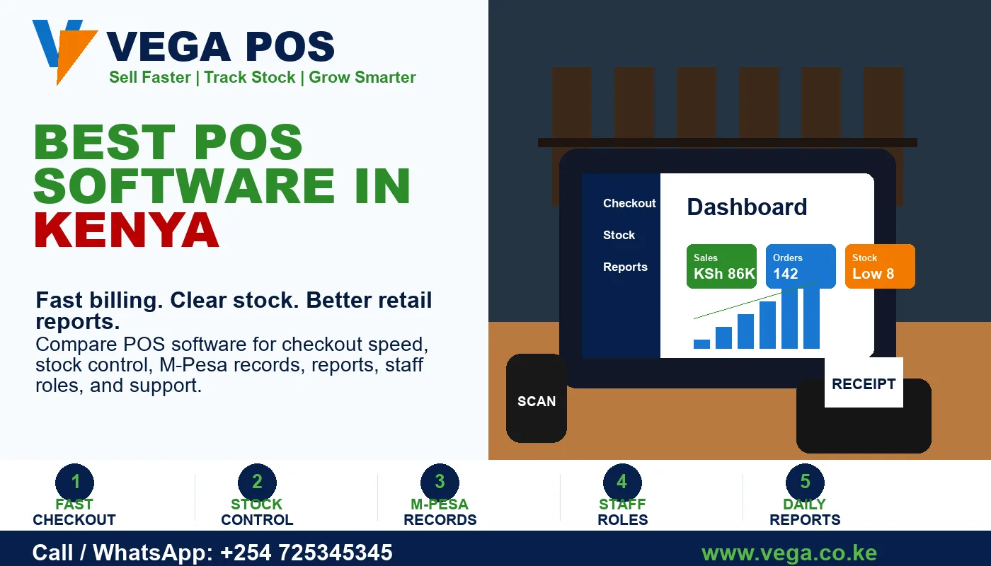 Laundry POS System Kenya by Vega POS – Call 0725345345