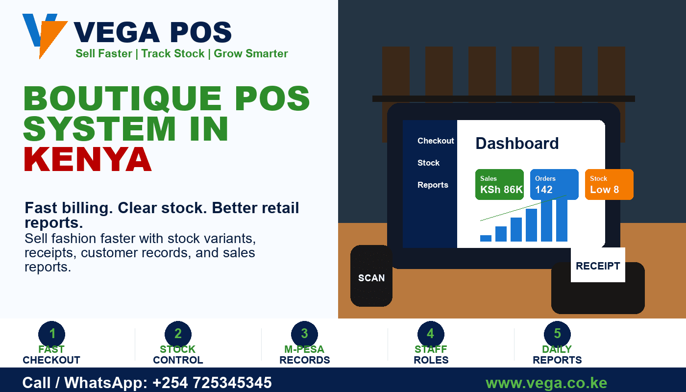Boutique POS System in Kenya by Vega POS
