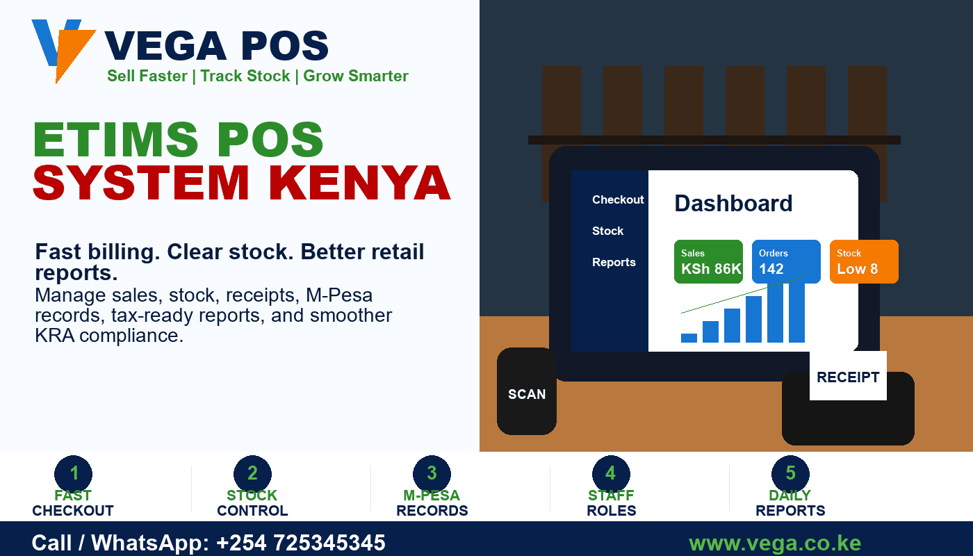 eTIMS POS System Kenya by Vega POS