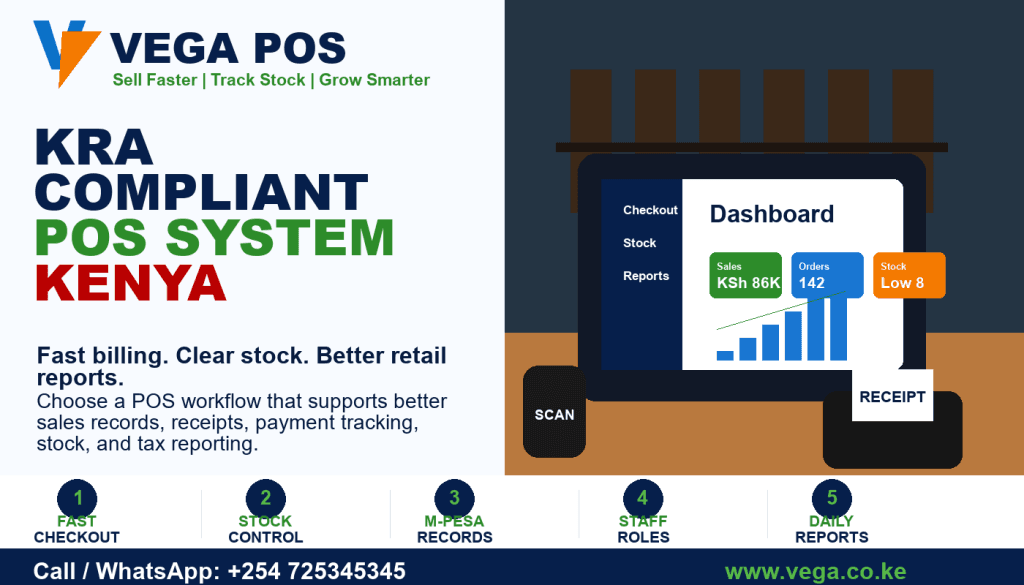 KRA Compliant POS System Kenya by Vega POS