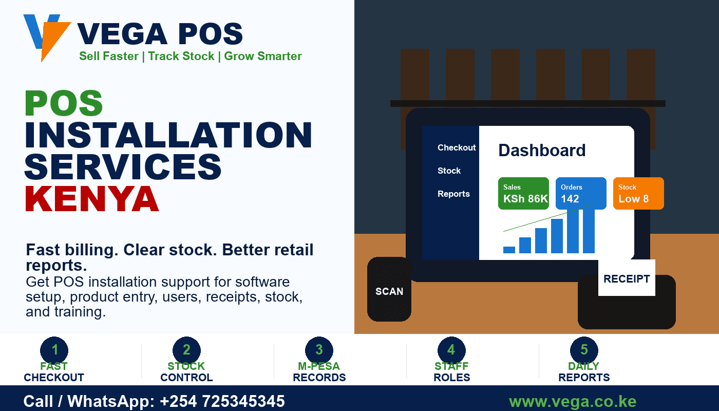 POS Installation Services Kenya by Vega POS