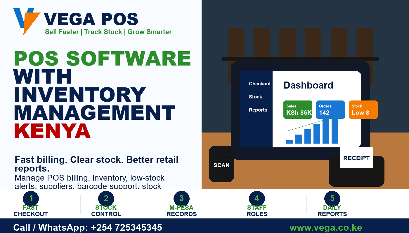 POS Software with Inventory Management Kenya by Vega POS