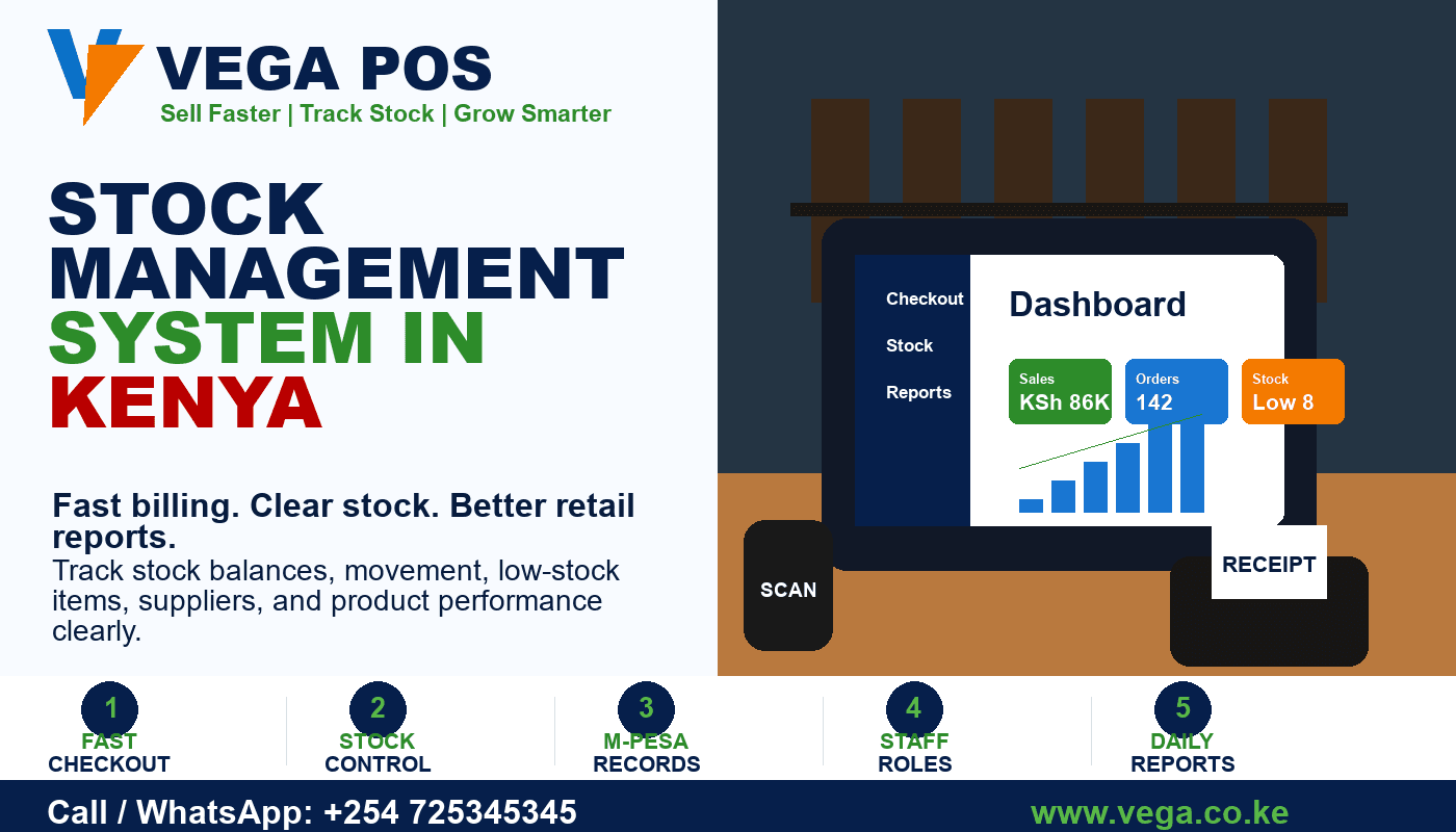 Stock Management System in Kenya by Vega POS