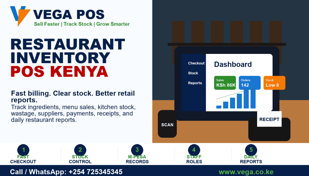Restaurant Inventory POS Kenya by Vega