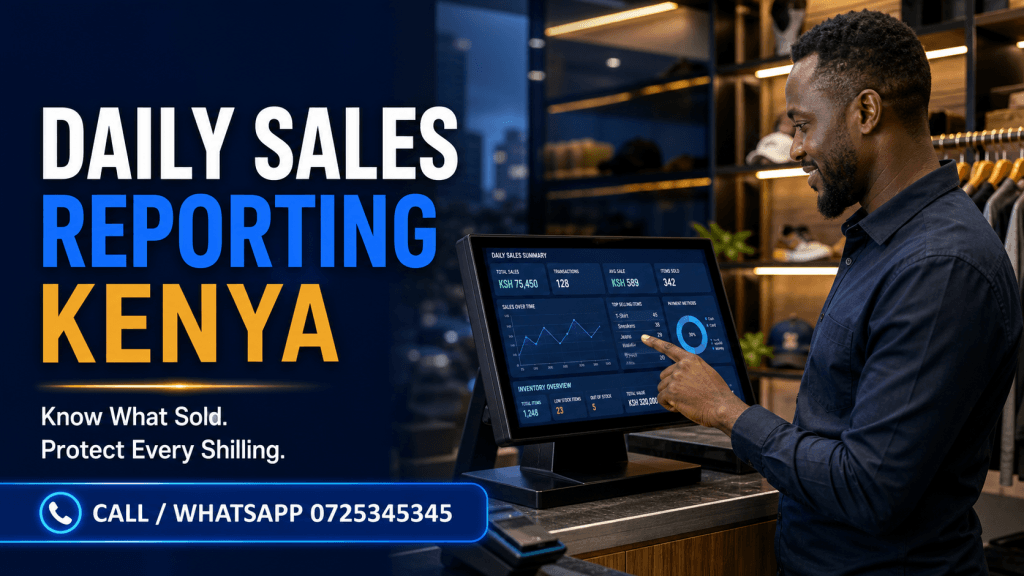 daily sales reporting Kenya - Call or WhatsApp 0725345345