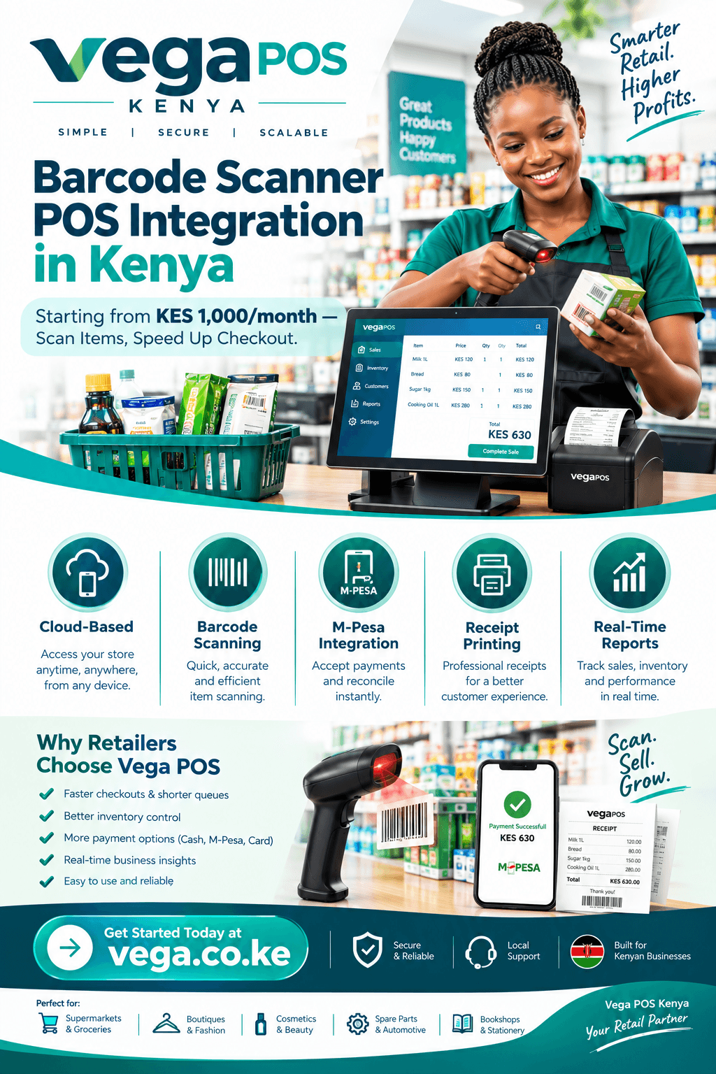Barcode scanner POS integration in Kenya