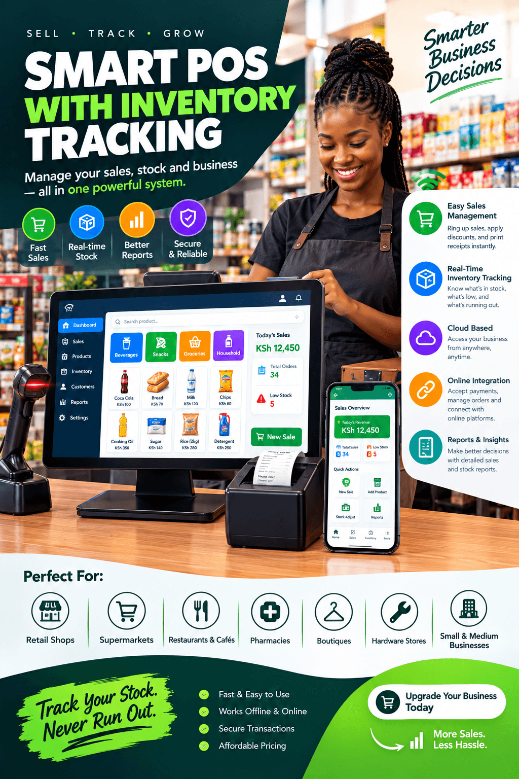 POS with inventory tracking