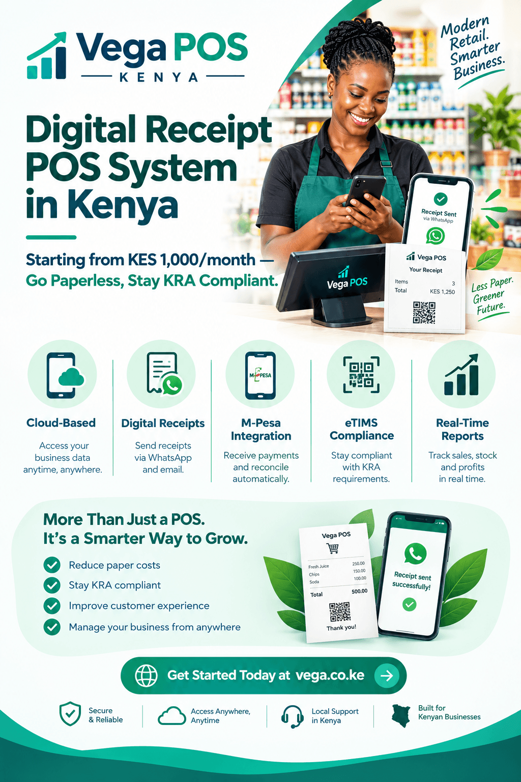 Digital receipt POS system in Kenya