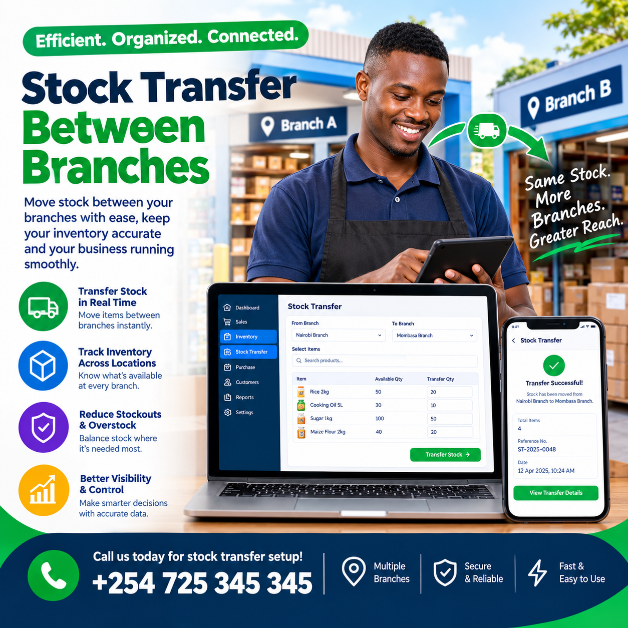 stock transfer between branches