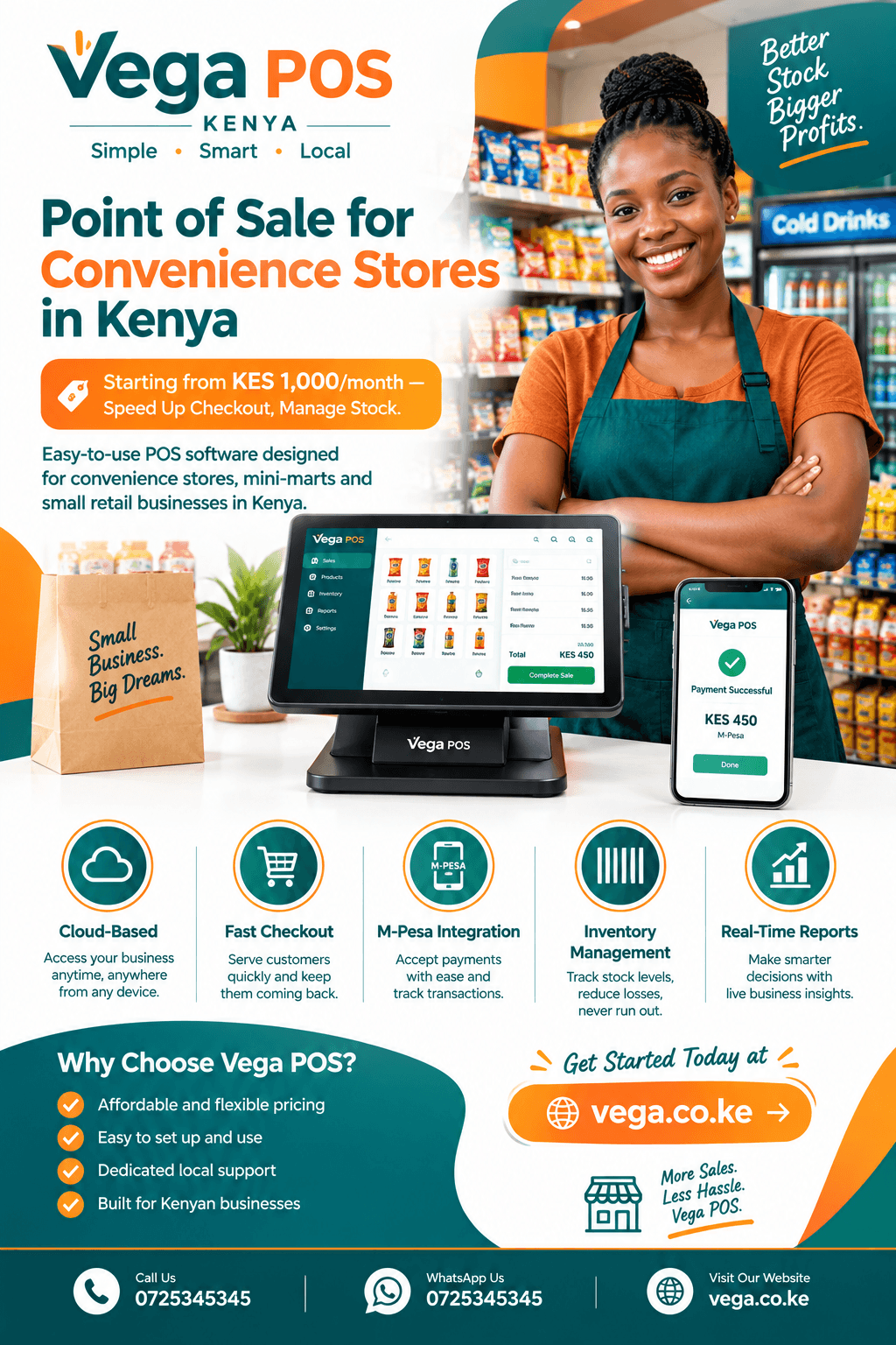 Point of sale for convenience stores in Kenya