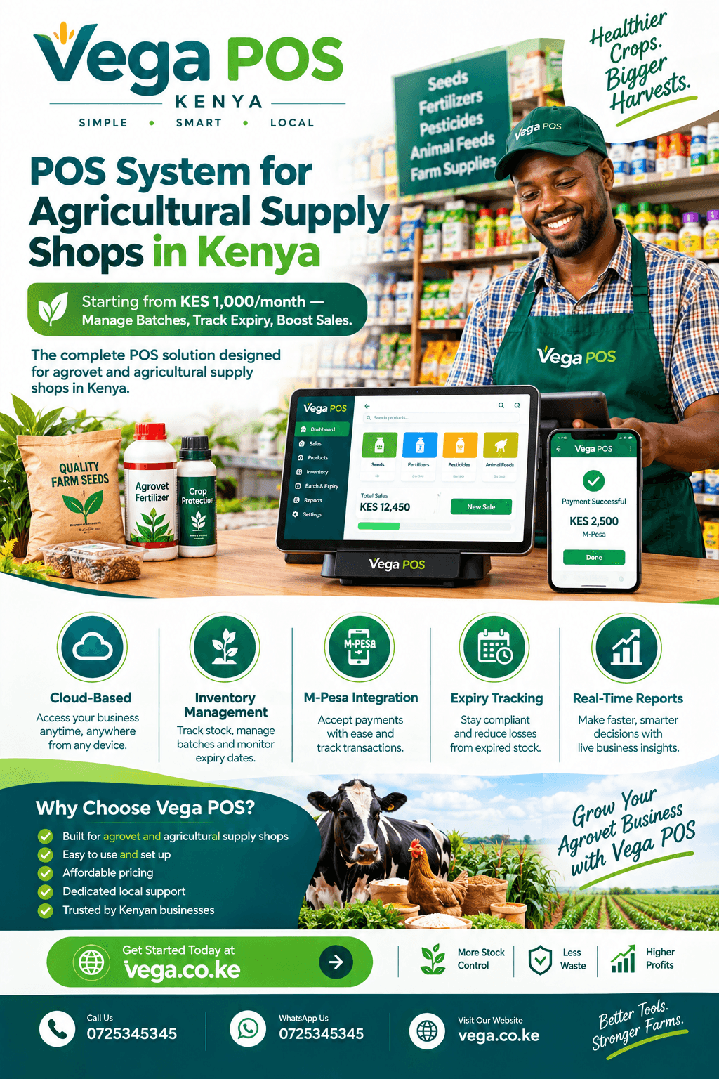 POS system for agricultural supply shops in Kenya