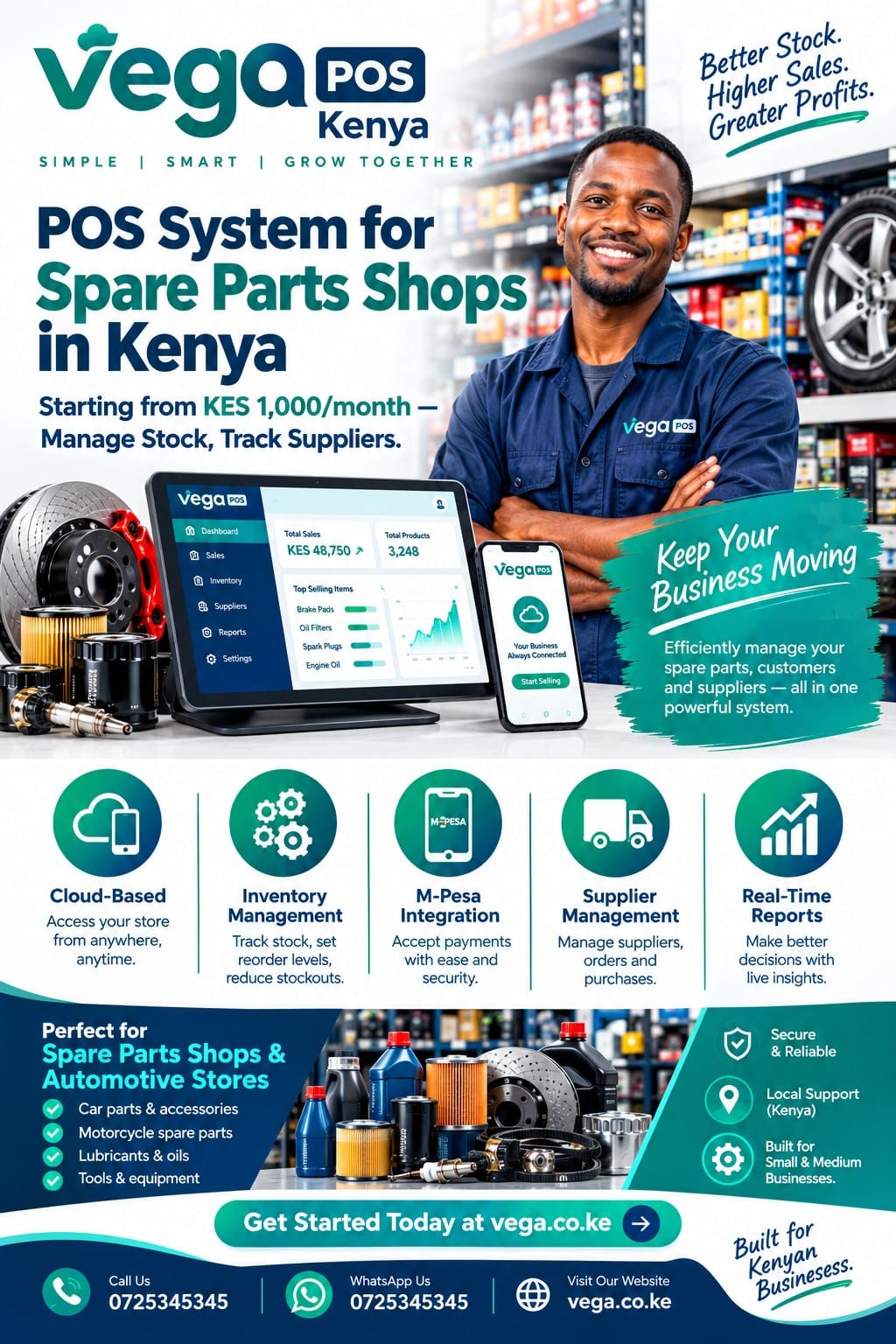 POS system for spare parts shops in Kenya