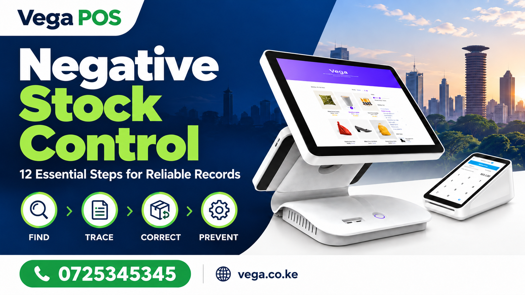 negative stock control guide by Vega POS — 0725345345