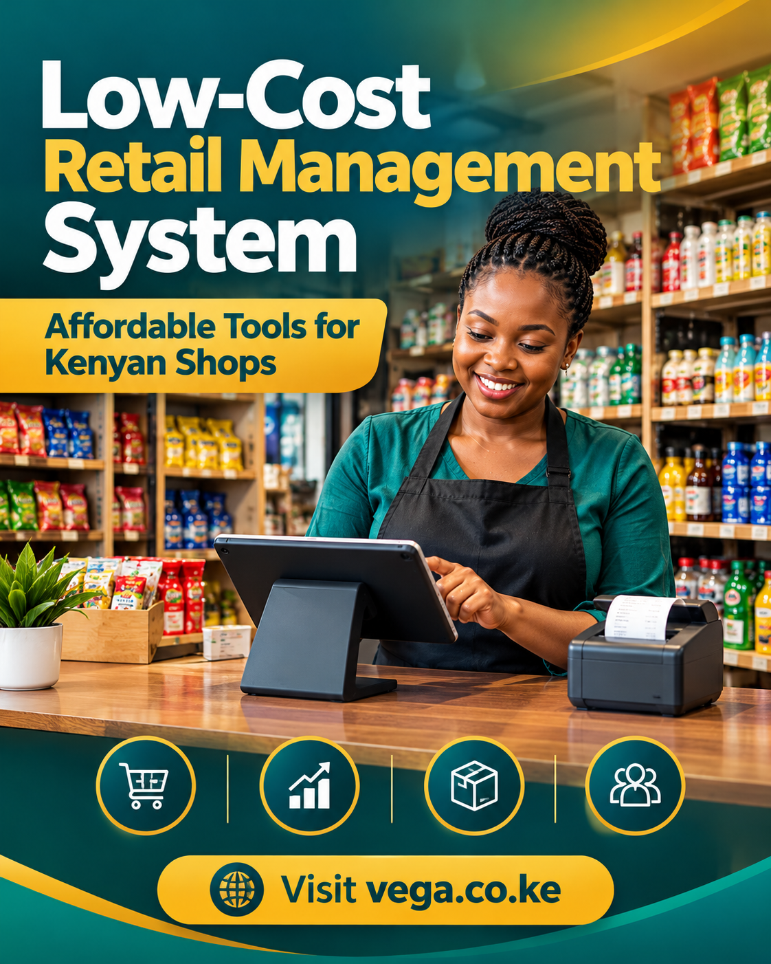Low-cost retail management system in Kenya
