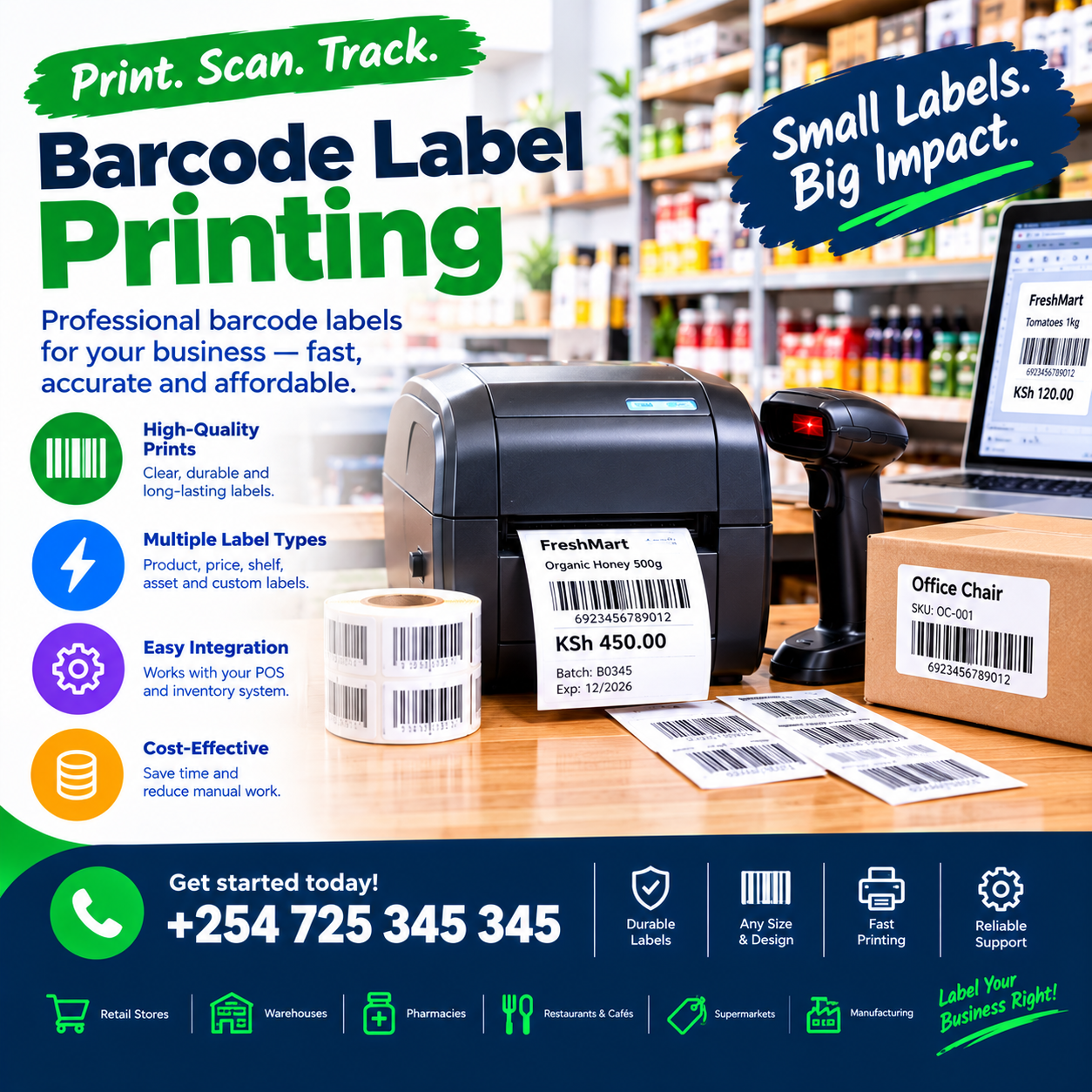 Barcode label printing