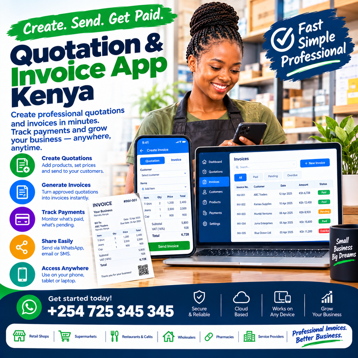 Quotation and invoice app Kenya