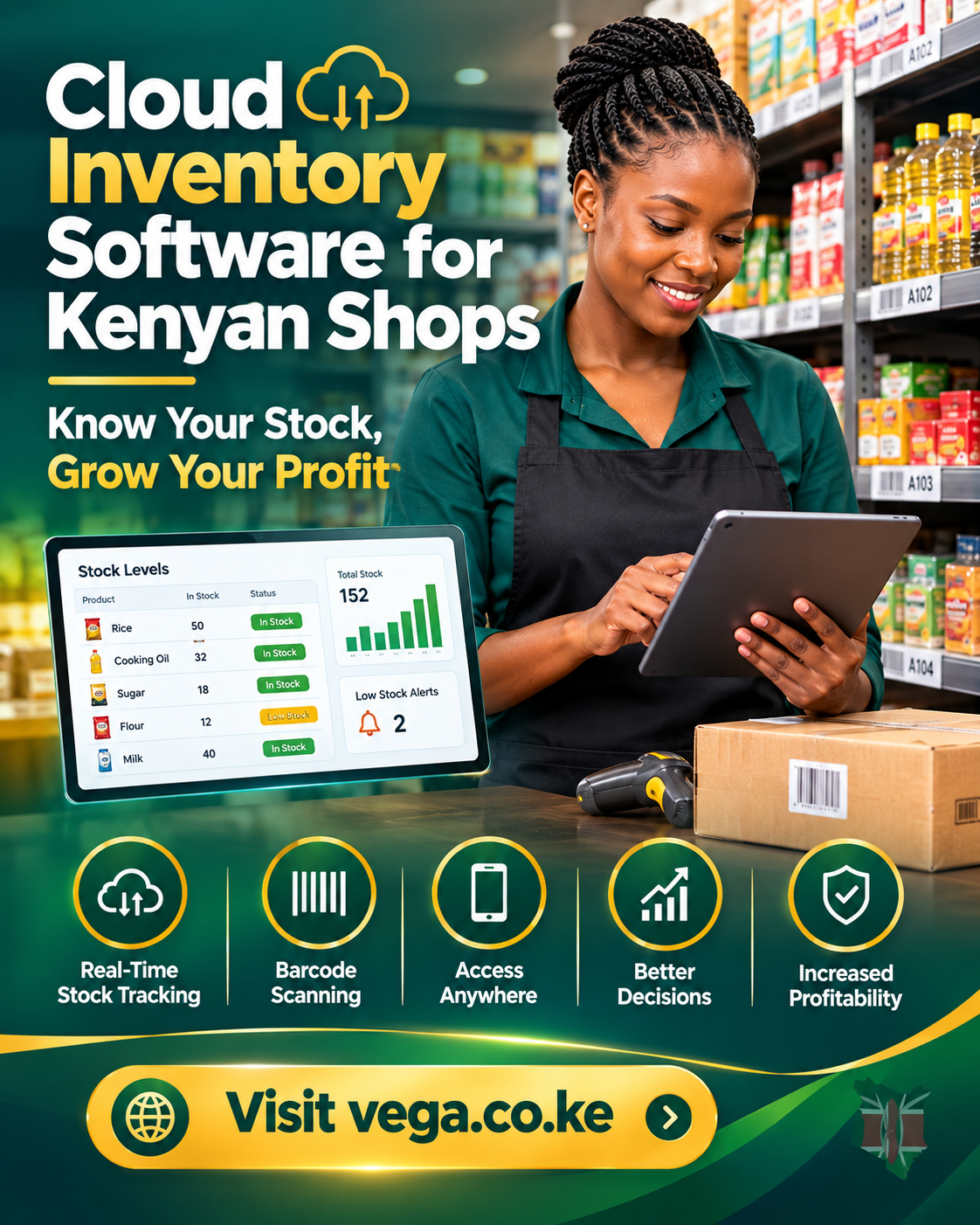 Cloud inventory software for Kenyan shops