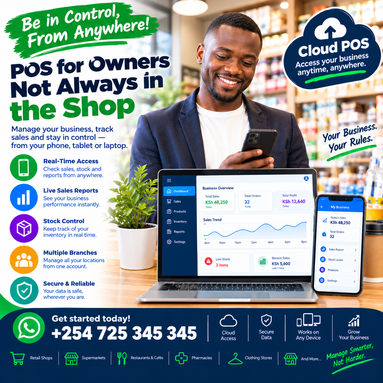 POS for owners not always in the shop