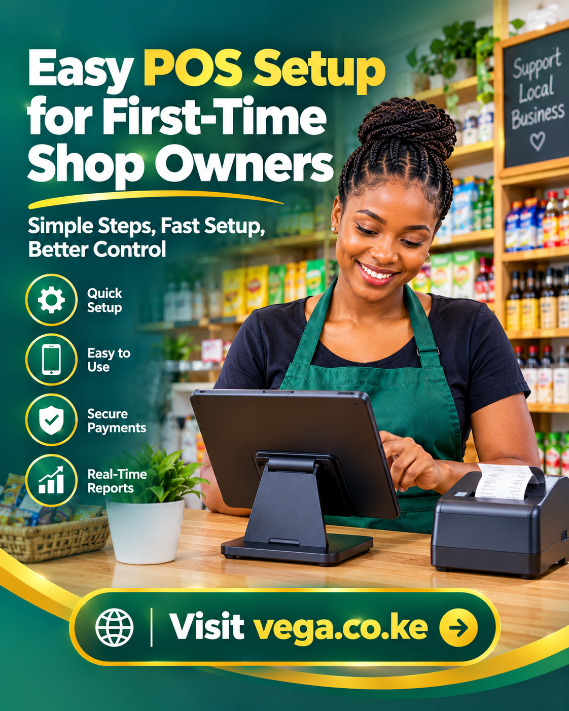 Easy POS setup for first-time shop owners