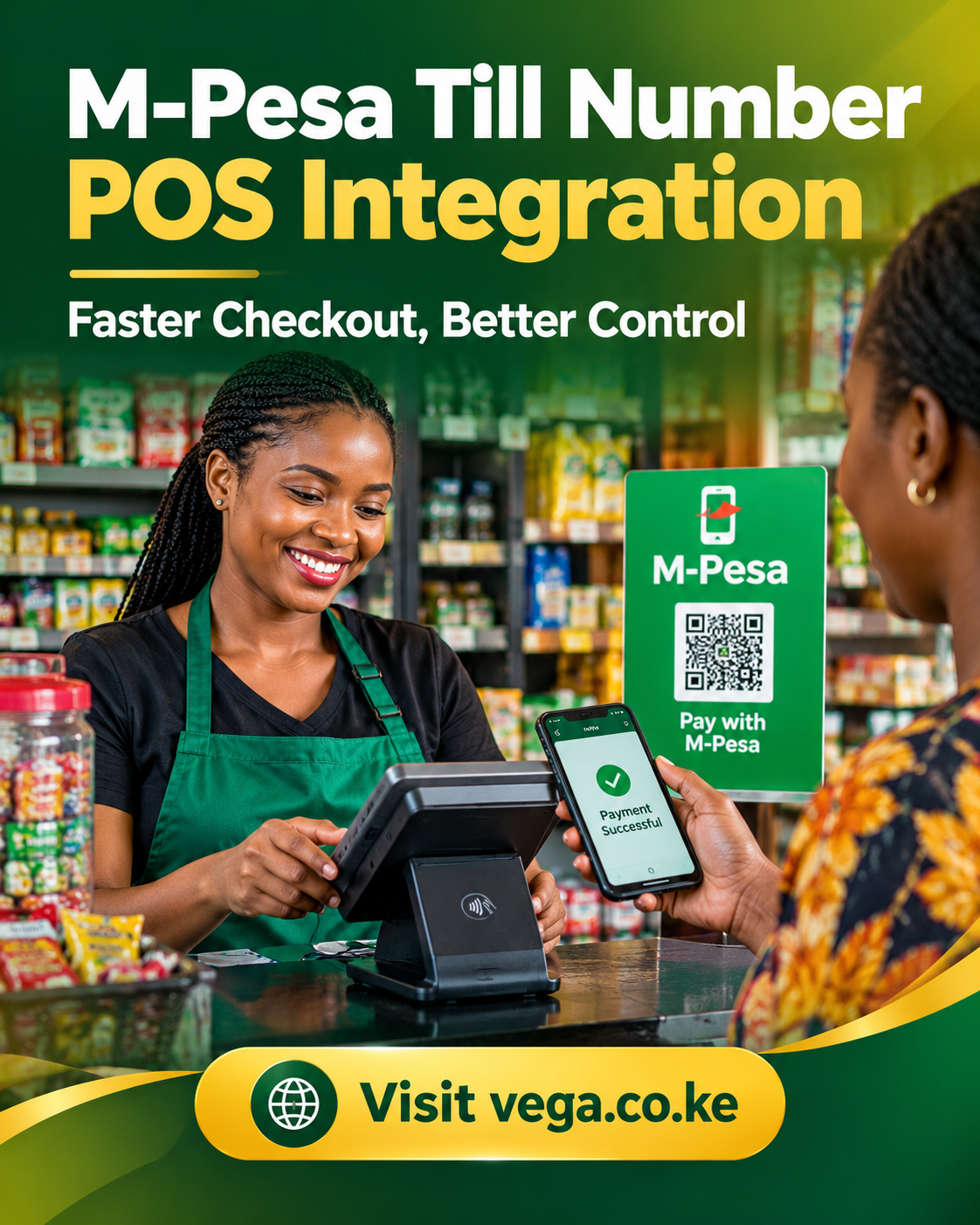 M-Pesa till number POS integration in Kenya